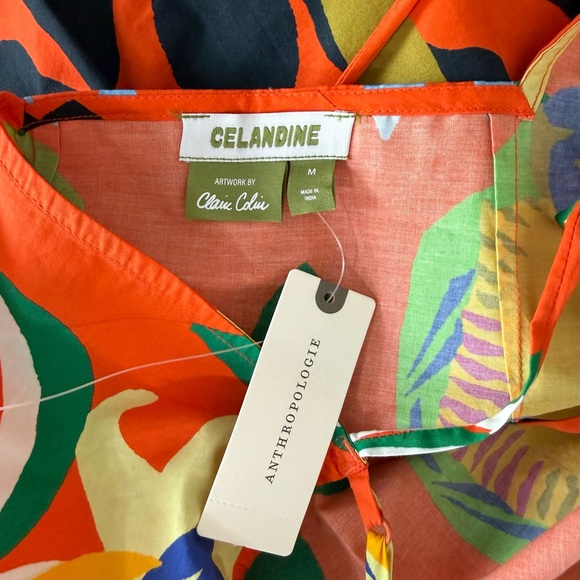 Anthropologie Celandine x Claire Colin Wild Tropics Shift Dress - Picture 4 of 6
